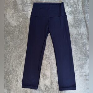 Lululemon Athletica Women’s Size 4 Navy High Rise Align Cropped 19” Leggings